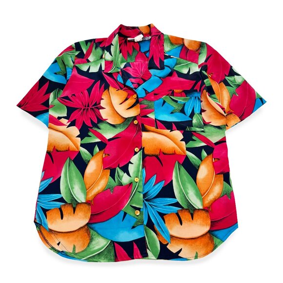 Vintage Collections Internationale, Tropical Button Down Shirt - Picture 1 of 4